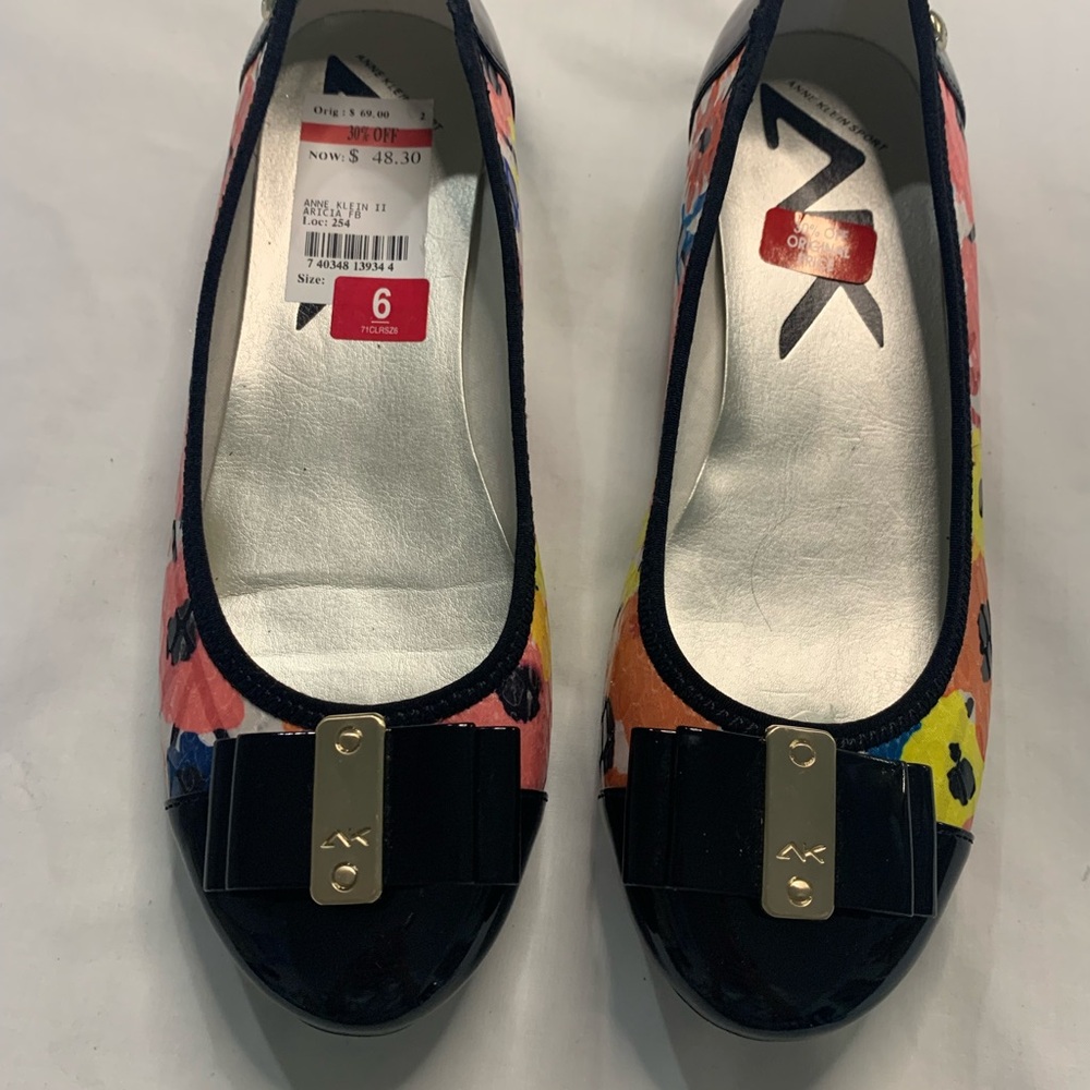 Anne Klein Women's Colorful Floral Flats